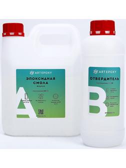 Эпоксидная смола для творчества ArtEpoxy Жидкая, 3 кг