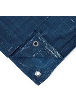 Тент защитный, 4 × 3 м, плотность 60 г/м², люверсы шаг 1, синий