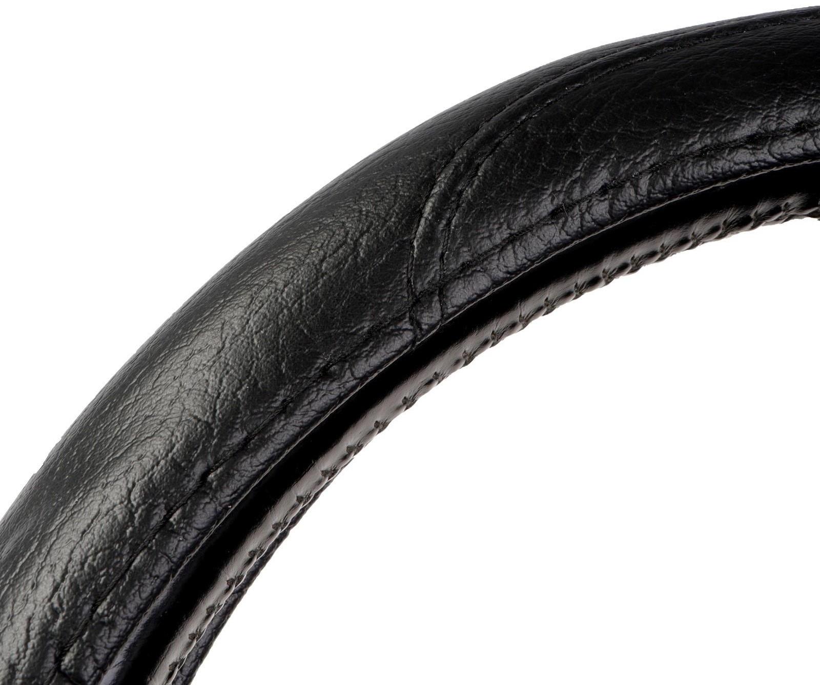 Оплетка на руль Nova Bright экокожа, черная, шагрень, размер М