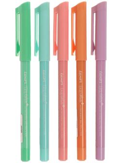 Ручка шариковая Luxor Liquiwrite, узел 0.7 мм, чернила синие, с антибактериальным грипом, МИКС