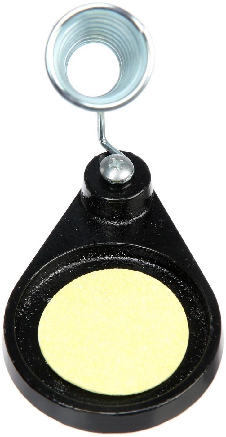 Подставка под паяльник ТУНДРА, чугун, круглая ниша, губка