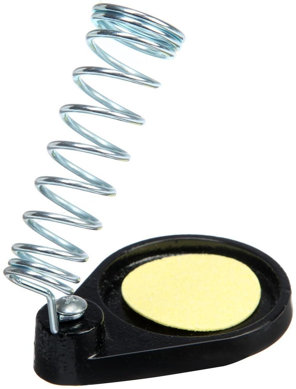 Подставка под паяльник ТУНДРА, чугун, круглая ниша, губка