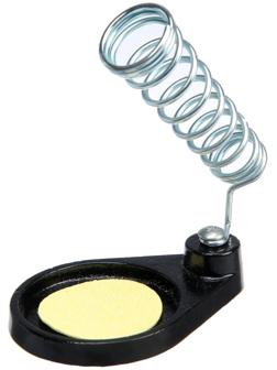 Подставка под паяльник ТУНДРА, чугун, круглая ниша, губка