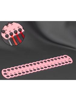 Органайзер для ниток мулине на 37 цветов, 30 × 6 см, цвет МИКС