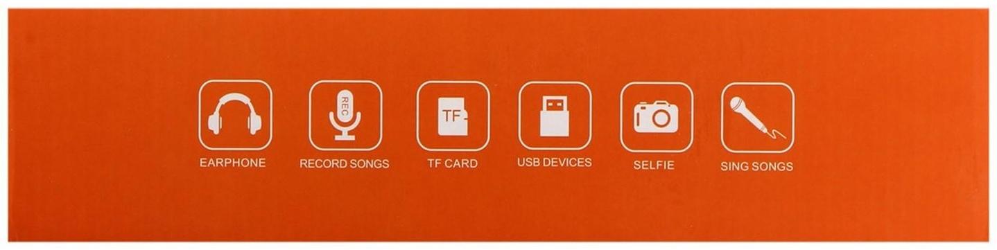 Микрофон для караоке Q5, 3 Вт, 1800 мАч, Bluetooth, FM, microSD, розовый