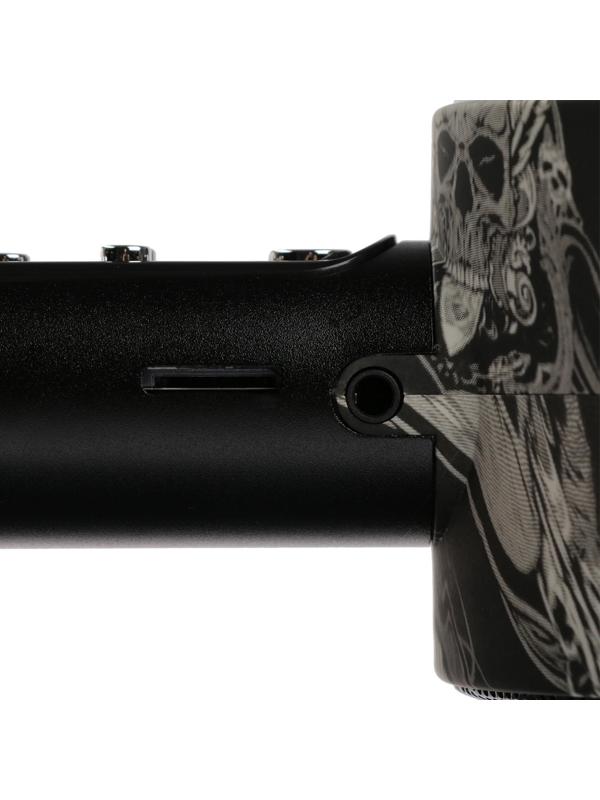 Микрофон для караоке Q5, 3 Вт, 1800 мАч, Bluetooth, FM, microSD, чёрный