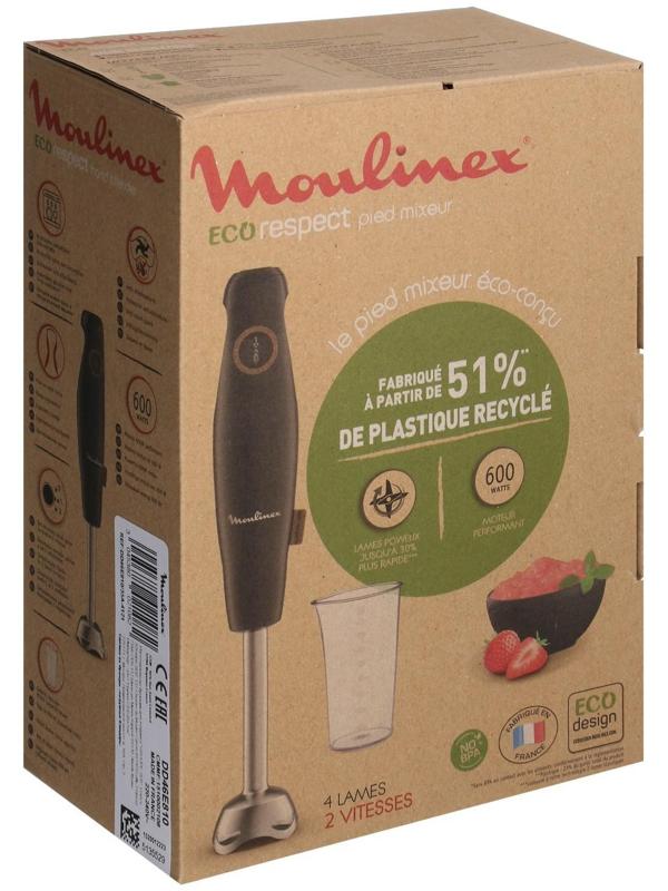 Блендер MOULINEX DD46E810 погружной, 600 Вт, 0.8 л, 2 скорости, черный