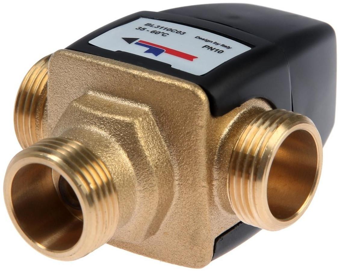 Клапан термостатический TIM BL3110C03, смесительный, 3/4