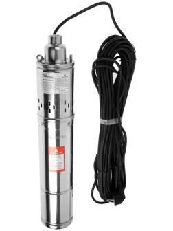 Насос скважинный TIM AM-QGD4/1.8-50-0.55, винтовой, 550 Вт, напор 100м, 40 л/мин, кабель 25м