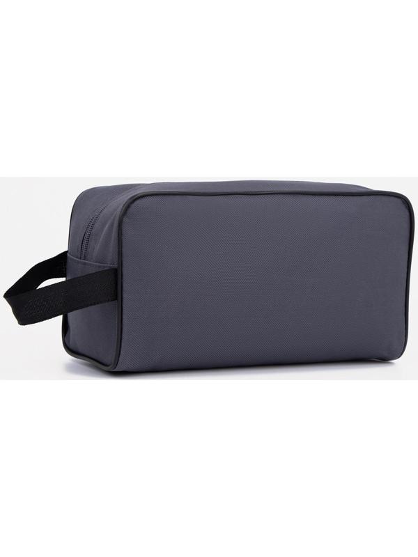 Косметичка на молнии, цвет серый