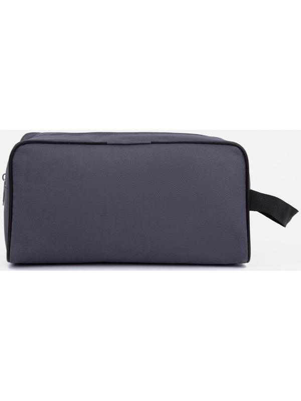 Косметичка на молнии, цвет серый