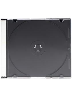 Бокс CDB-sl для CD/DVD дисков, вместимость 1 шт, пластик, прозрачный
