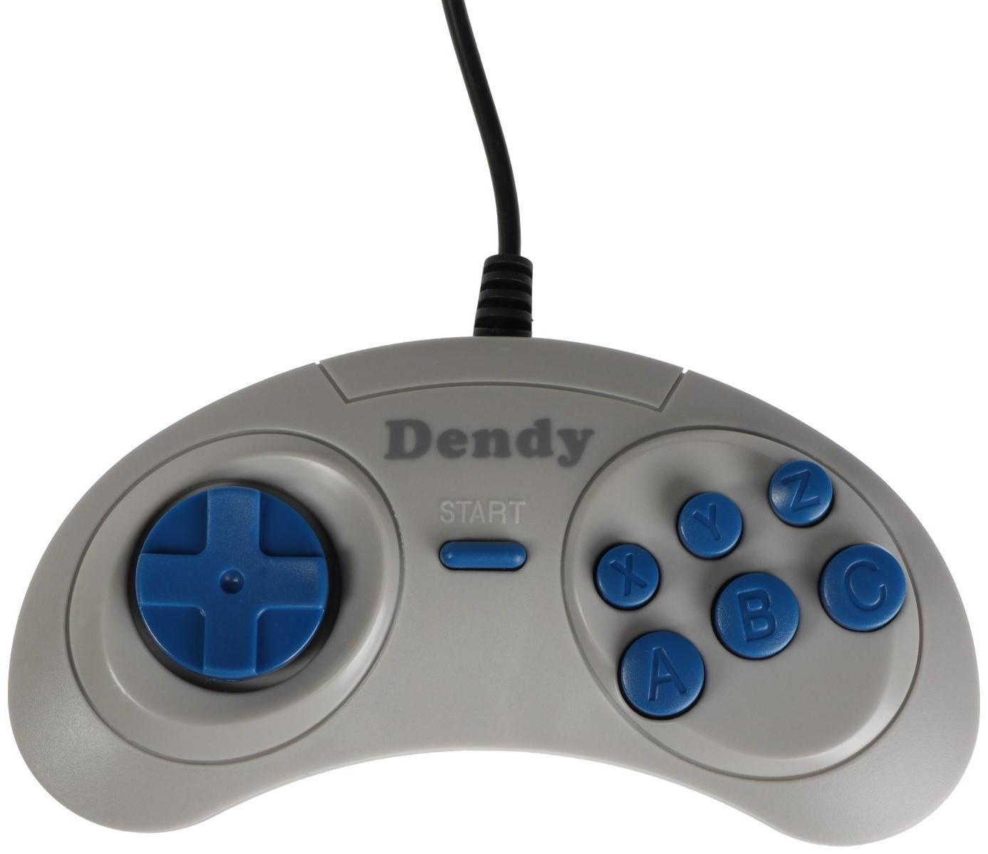 Игровой набор, геймпад (2 шт) + световой пистолет для Dendy 8-bit, 9pin (узкий разъем)