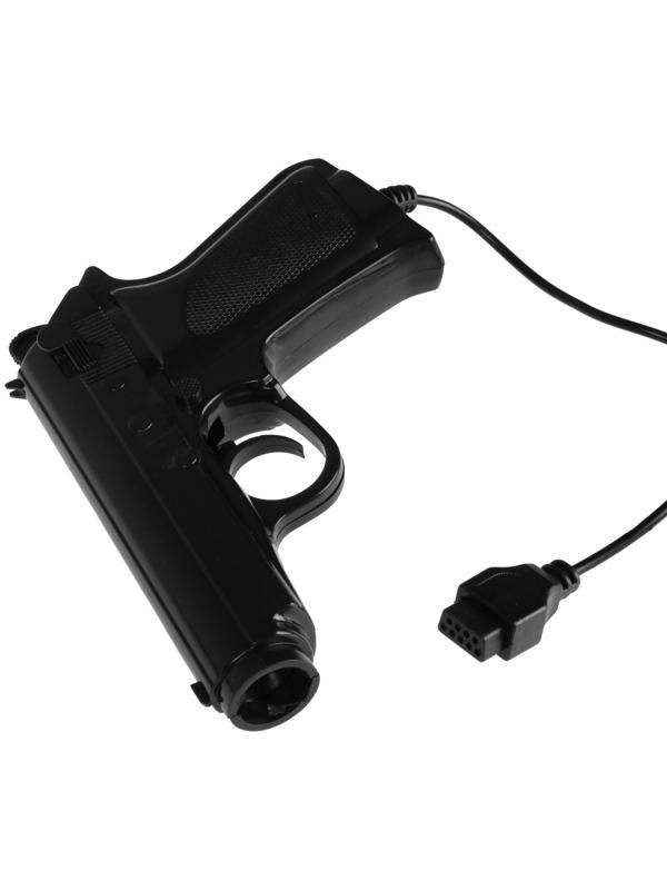 Игровой набор, геймпад (2 шт) + световой пистолет для Dendy 8-bit, 9pin (узкий разъем)