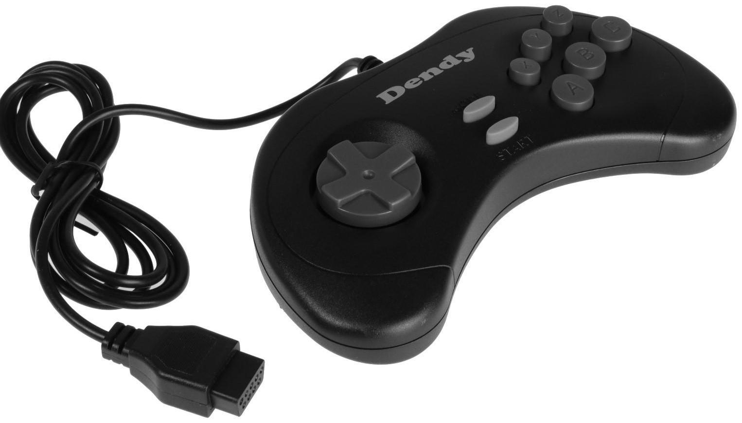 Геймпад для Dendy 8-bit, 9pin (узкий разъем), 2 шт в комплекте, черный
