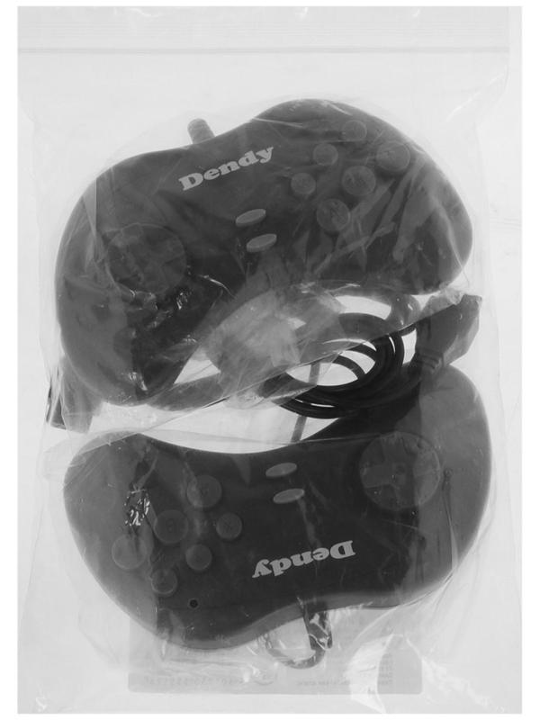 Геймпад для Dendy 8-bit, 9pin (узкий разъем), 2 шт в комплекте, черный