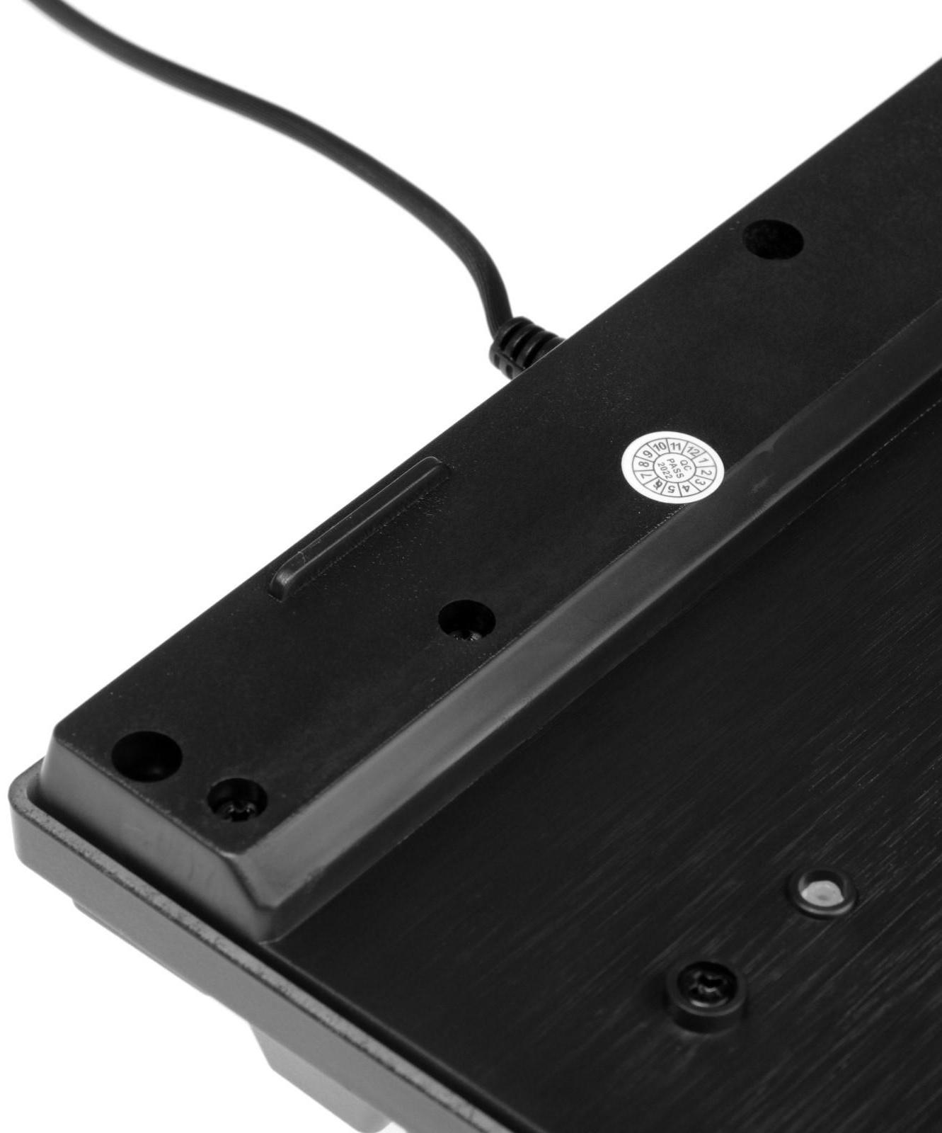 Клавиатура Гарнизон GK-200GL, игровая, проводная, мембранная,104 клавиши,подсветка, чёрная