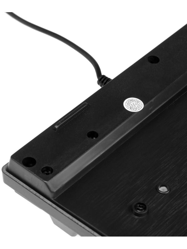 Клавиатура Гарнизон GK-200GL, игровая, проводная, мембранная,104 клавиши,подсветка, чёрная