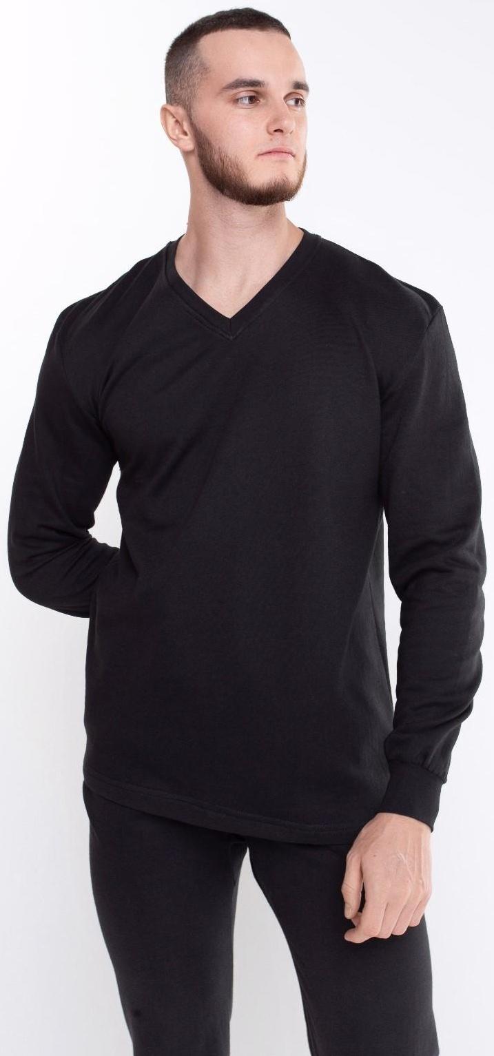 Термобельё мужское НАЧЁС (фуфайка/кальсоны), цвет чёрный, размер 54