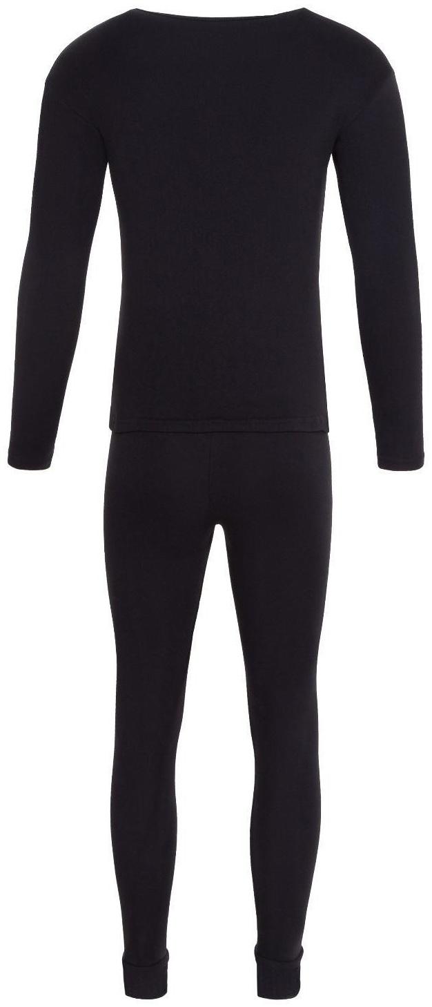 Термобельё мужское НАЧЁС (фуфайка/кальсоны), цвет чёрный, размер 54