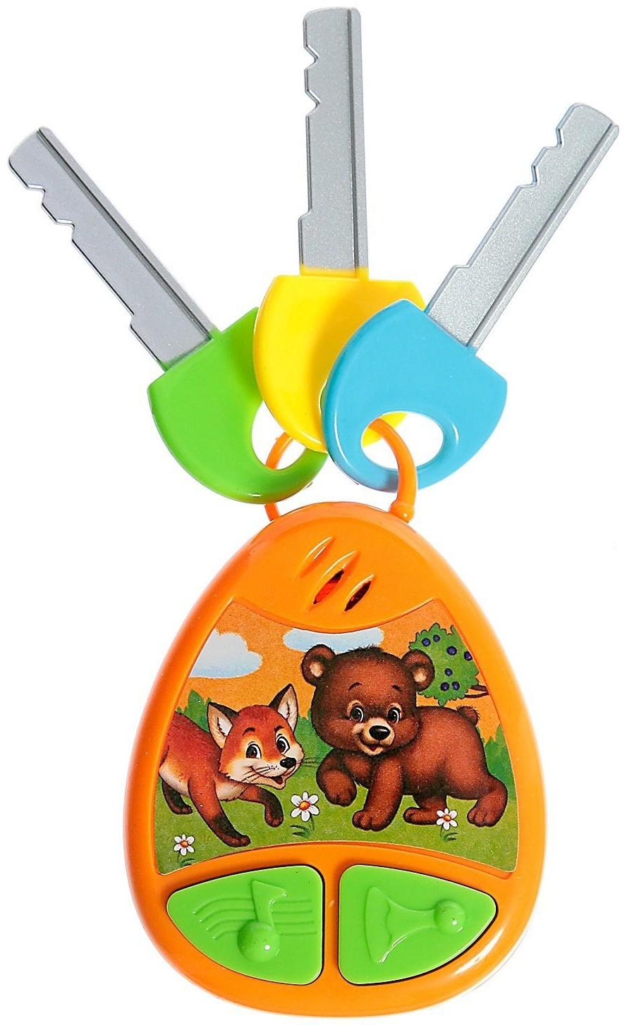 Музыкальный брелок, звук, цвет оранжевый