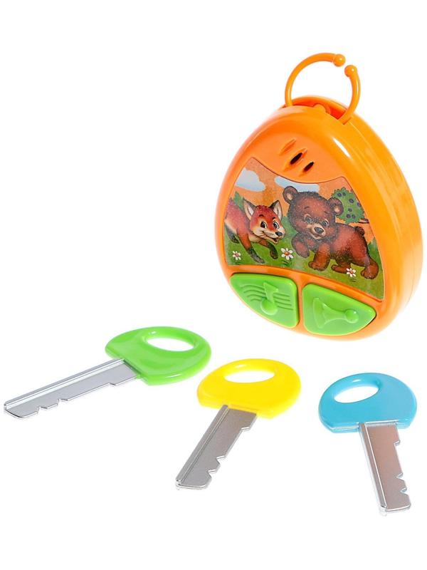 Музыкальный брелок, звук, цвет оранжевый