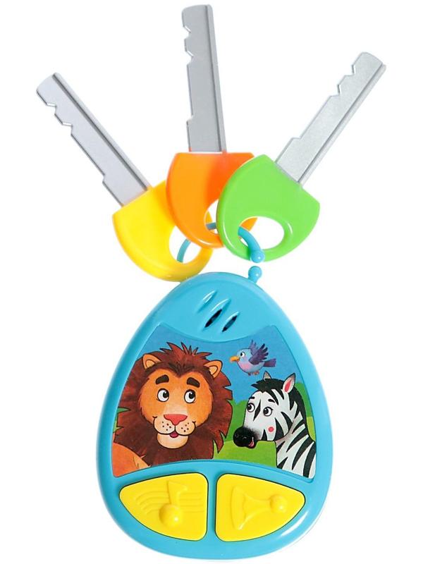 Музыкальный брелок, звук, цвет синий