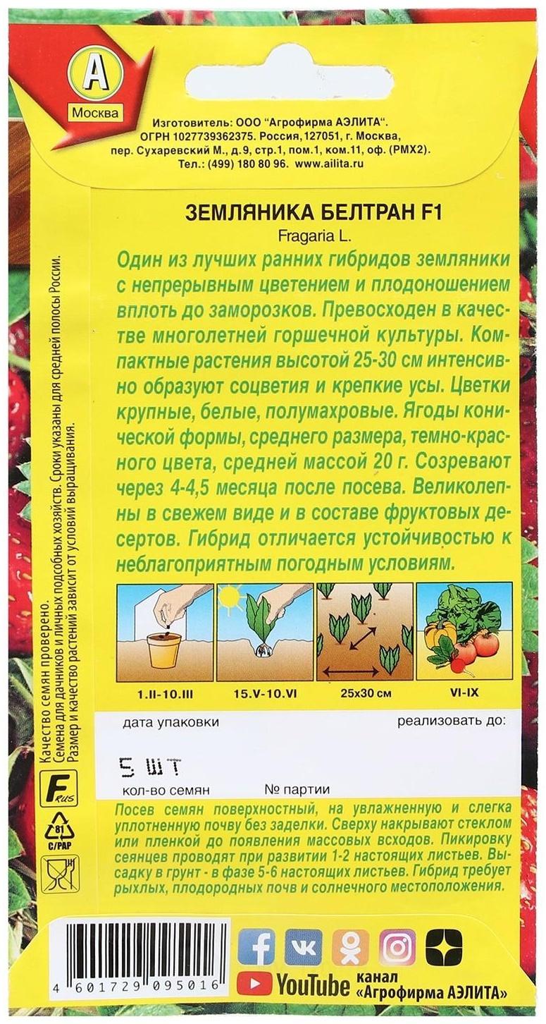 Семена Земляника 