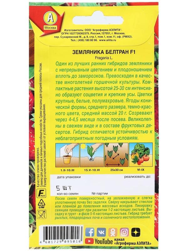 Семена Земляника 