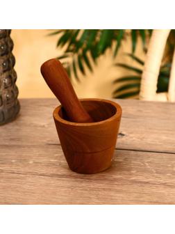 Ступка с пестиком, тиковое дерево