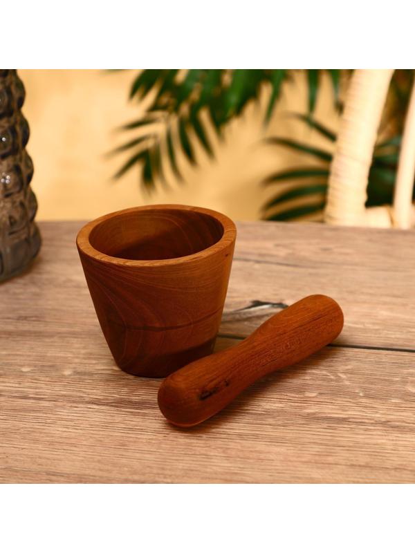 Ступка с пестиком, тиковое дерево