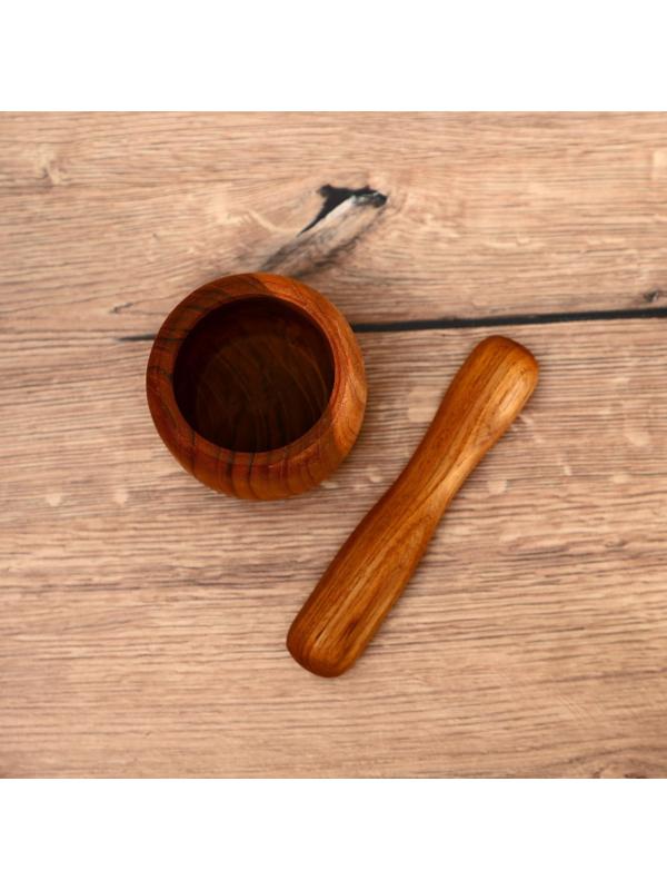 Ступка с пестиком, тиковое дерево