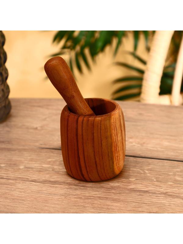 Ступка с пестиком, тиковое дерево