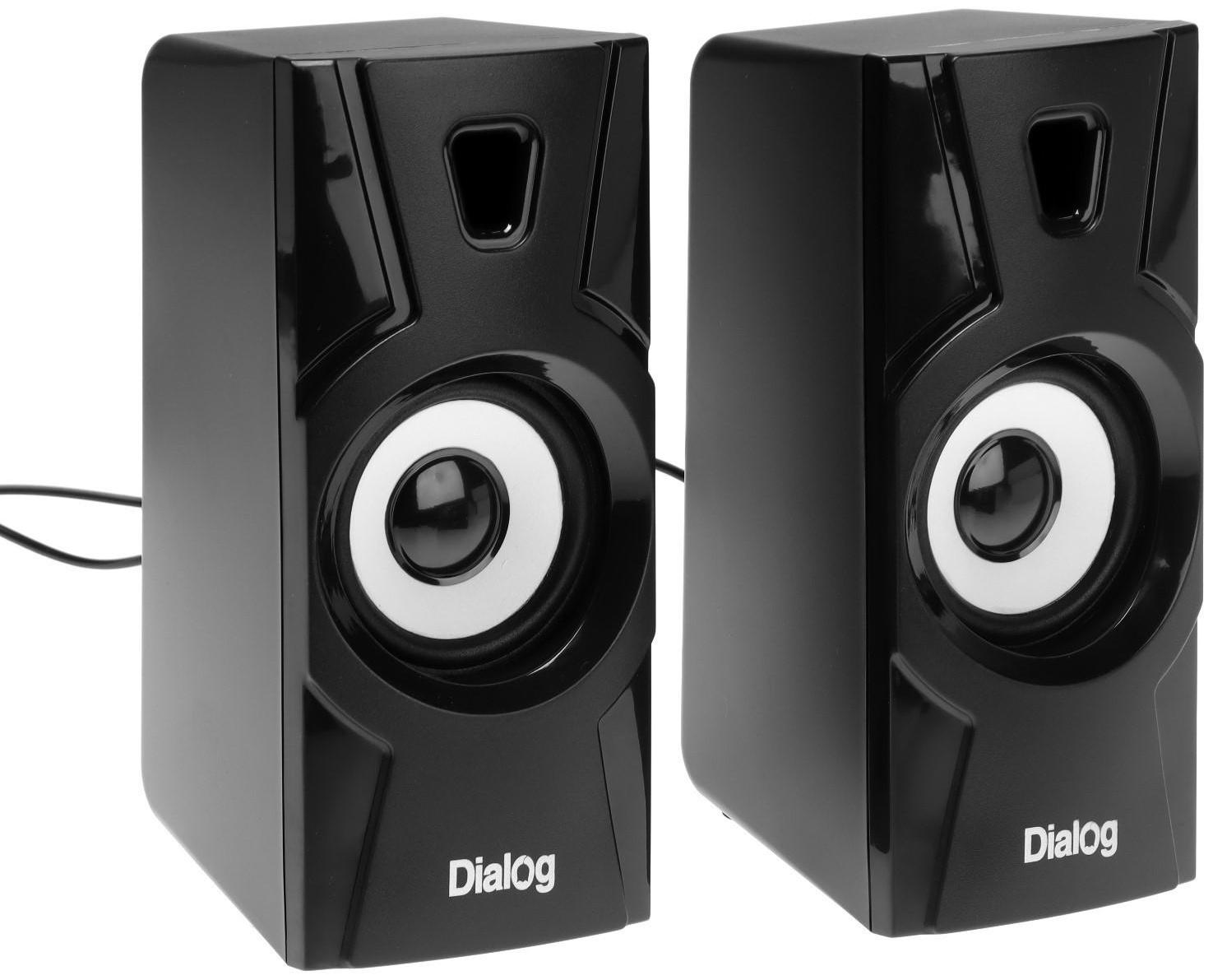 Компьютерные колонки 2.0 Dialog Stride AST-10UP, 2х5Вт, USB, черные