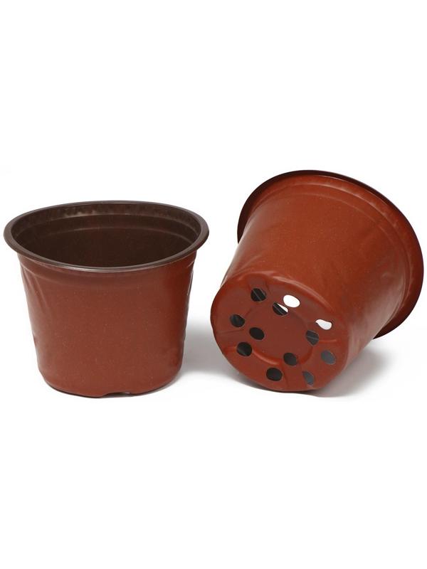 Горшок для рассады, 1 л, d = 12,5 см, h = 9,5 см, терракот, Greengo / 20 шт.