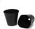 Горшки для рассады, 400 мл, 8,5 × 8 × 5,5 см, полиэтилен толщиной 50 мкм, чёрный, Greengo