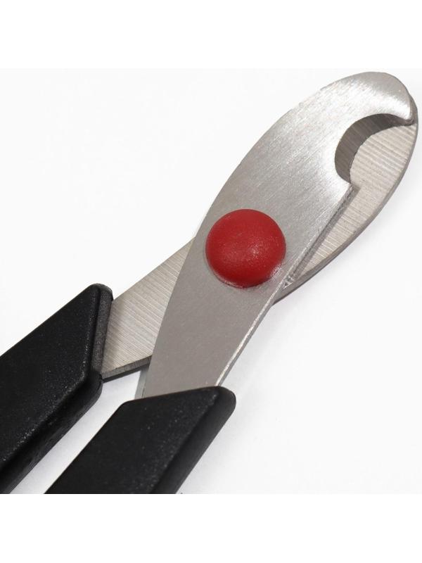 Ножницы-когтерезы средние с упором для пальца, 13,5х6,5х0,8 см, эконом, микс цветов  2581892   76643