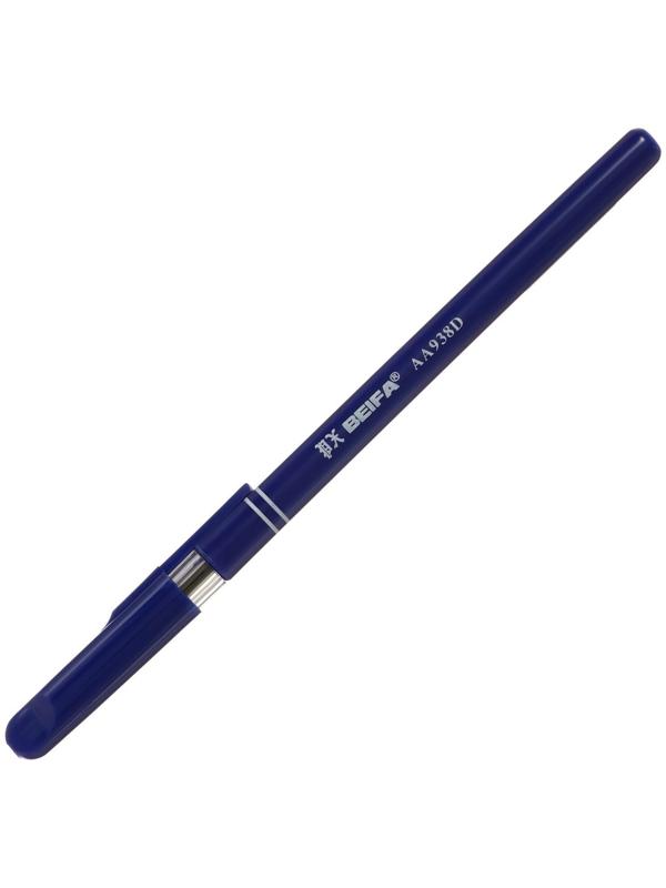 Ручка шариковая Beifa, узел 0.7, чернила синие, синий пластиковый корпус