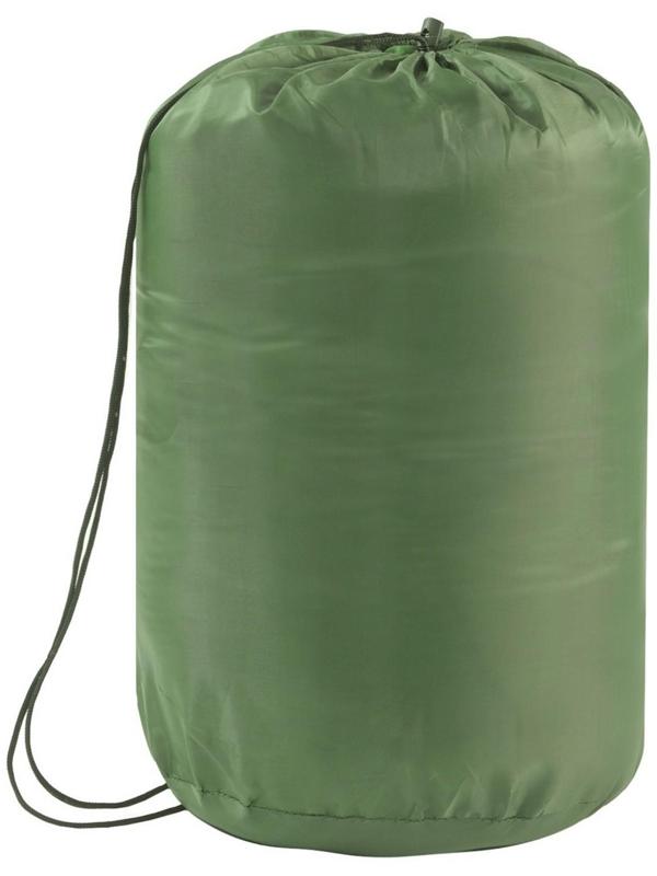 Спальный мешок туристический, 220 х 75 см, до -20 градусов, 600 г/м2, зеленый