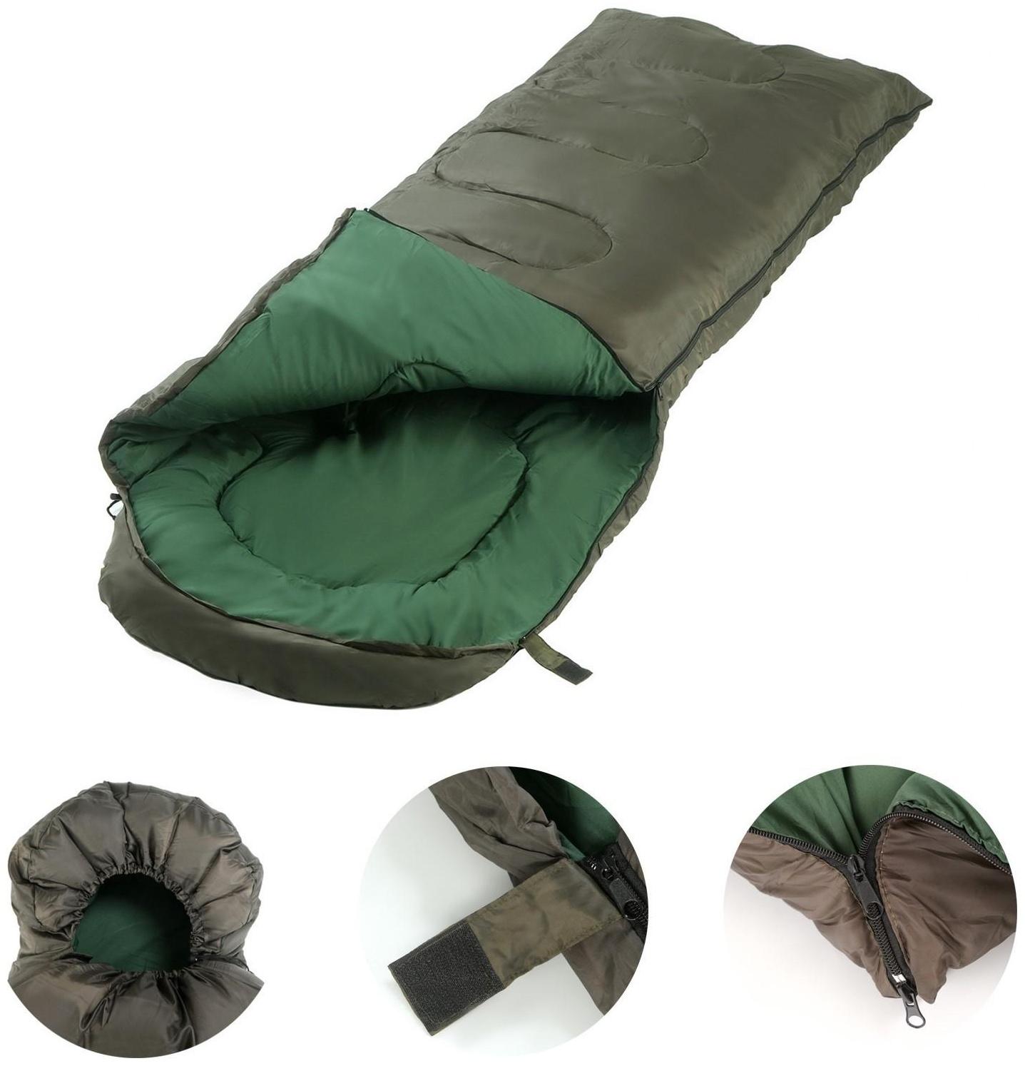 Спальный мешок, туристический, 220 х 75 см, до -20 градусов, 700 г/м2, цвет хвои