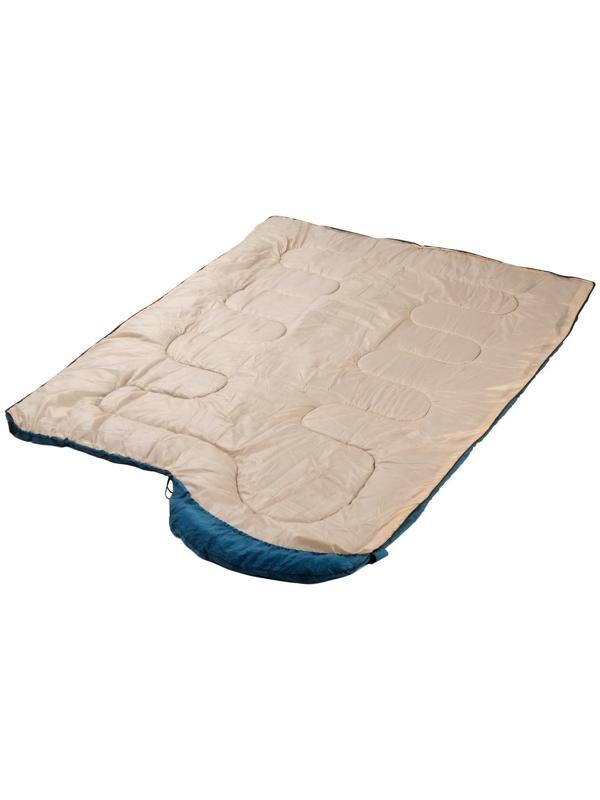 Спальный мешок туристический, 220 х 75 см, до -20 градусов, 700 г/м2, голубой