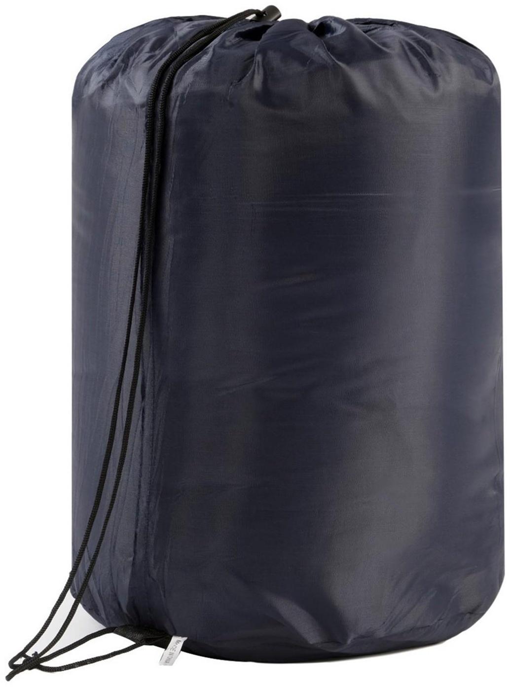 Спальный мешок, туристический, 220 х 75 см, до -20 градусов, 700 г/м2, цвет оливковый