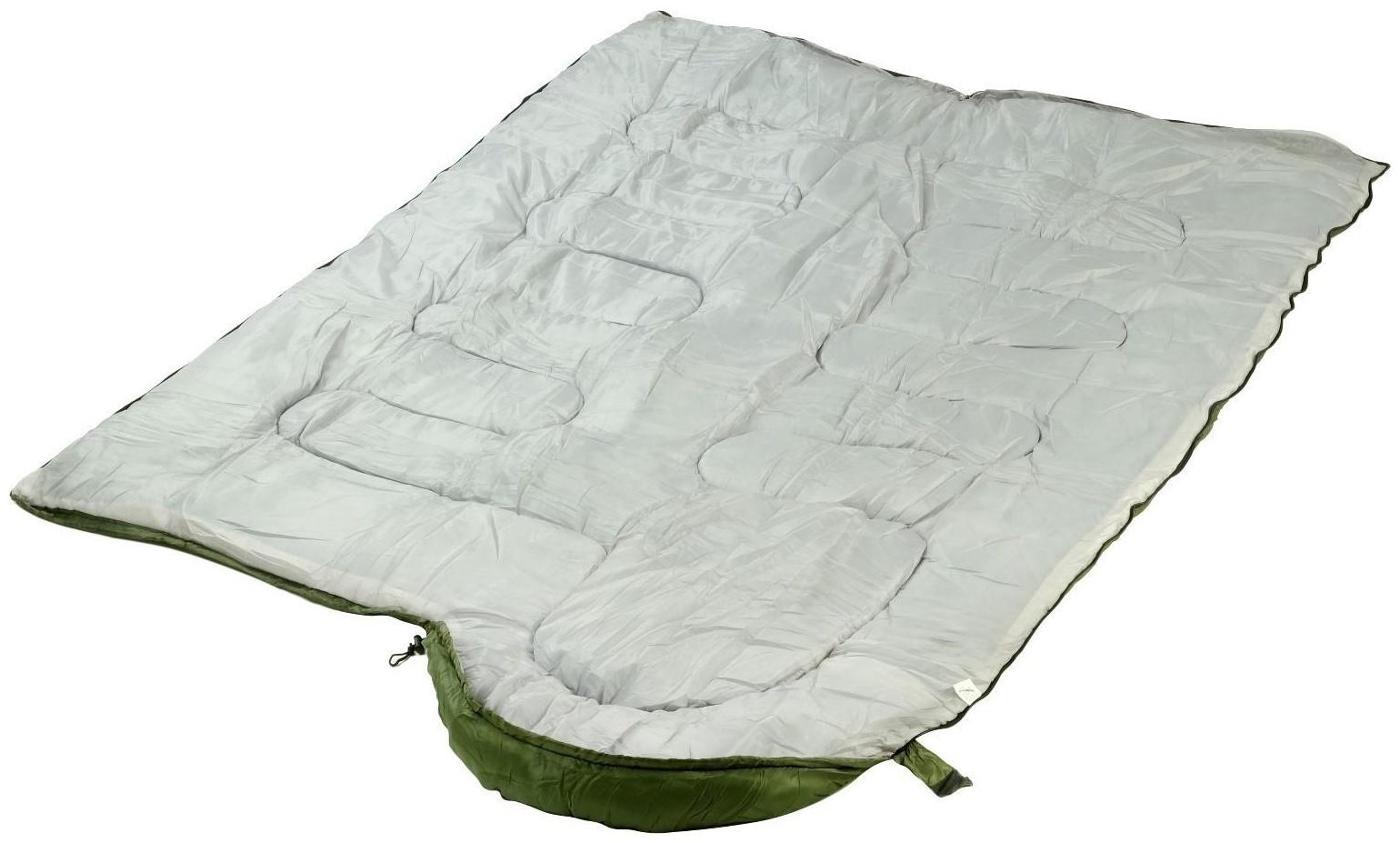 Спальный мешок, туристический, 220 х 75 см, до -20 градусов, 700 г/м2, цвет оливковый