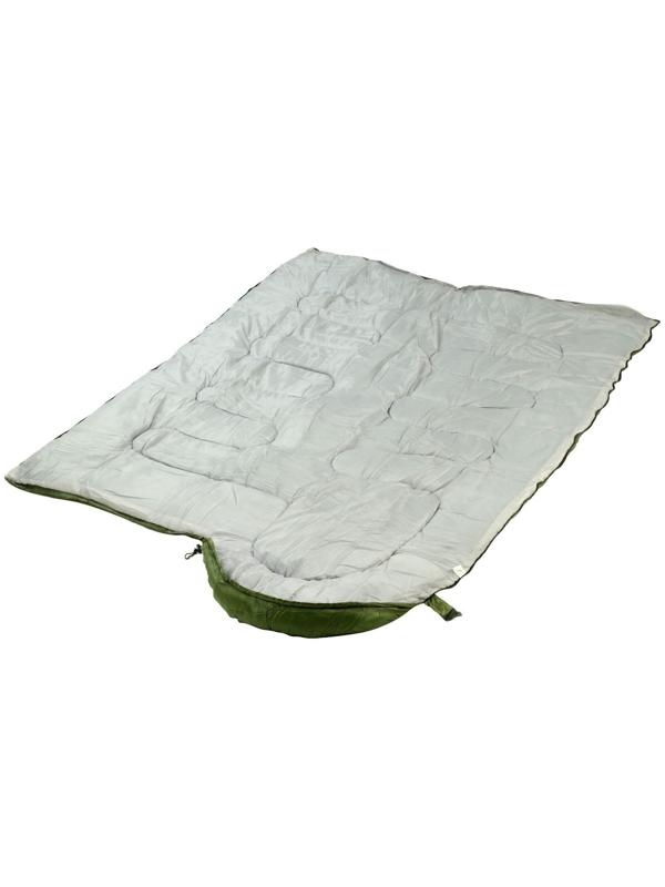 Спальный мешок, туристический, 220 х 75 см, до -20 градусов, 700 г/м2, цвет оливковый