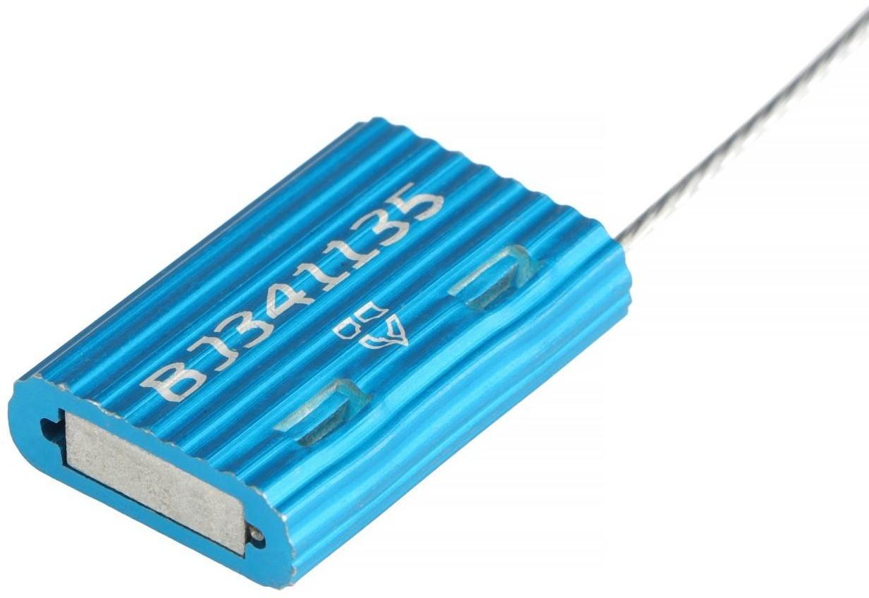 Пломба пронумерованная Малтилок Кэйбл Сил 1,0 тросовая, рабочая длина 300 мм, цвет МИКС