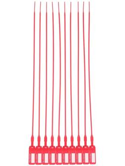 Пломба пронумерованная Альфа 3,8 морозостойкая, пластик, рабочая длина 425 мм, цвет МИКС