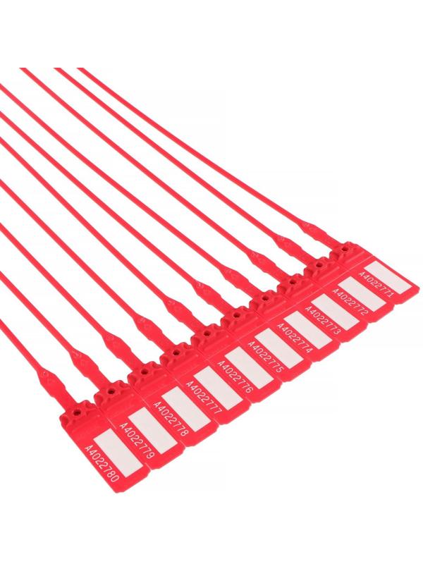 Пломба пронумерованная Альфа 3,8 морозостойкая, пластик, рабочая длина 425 мм, цвет МИКС