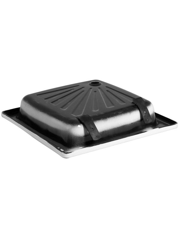 Поддон душевой стальной Ligeya, эмалированный, 700х700х150 мм, без сифона