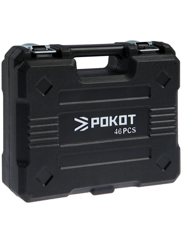 Набор бит и торцевых головок РОКОТ, 736-125, с воротками и адаптерами, 1/4