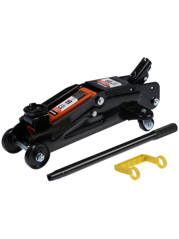 Домкрат гидравлический подкатной ЕРМАК, 770-097, высота подъема 140-340 мм, в кейсе, 2 т